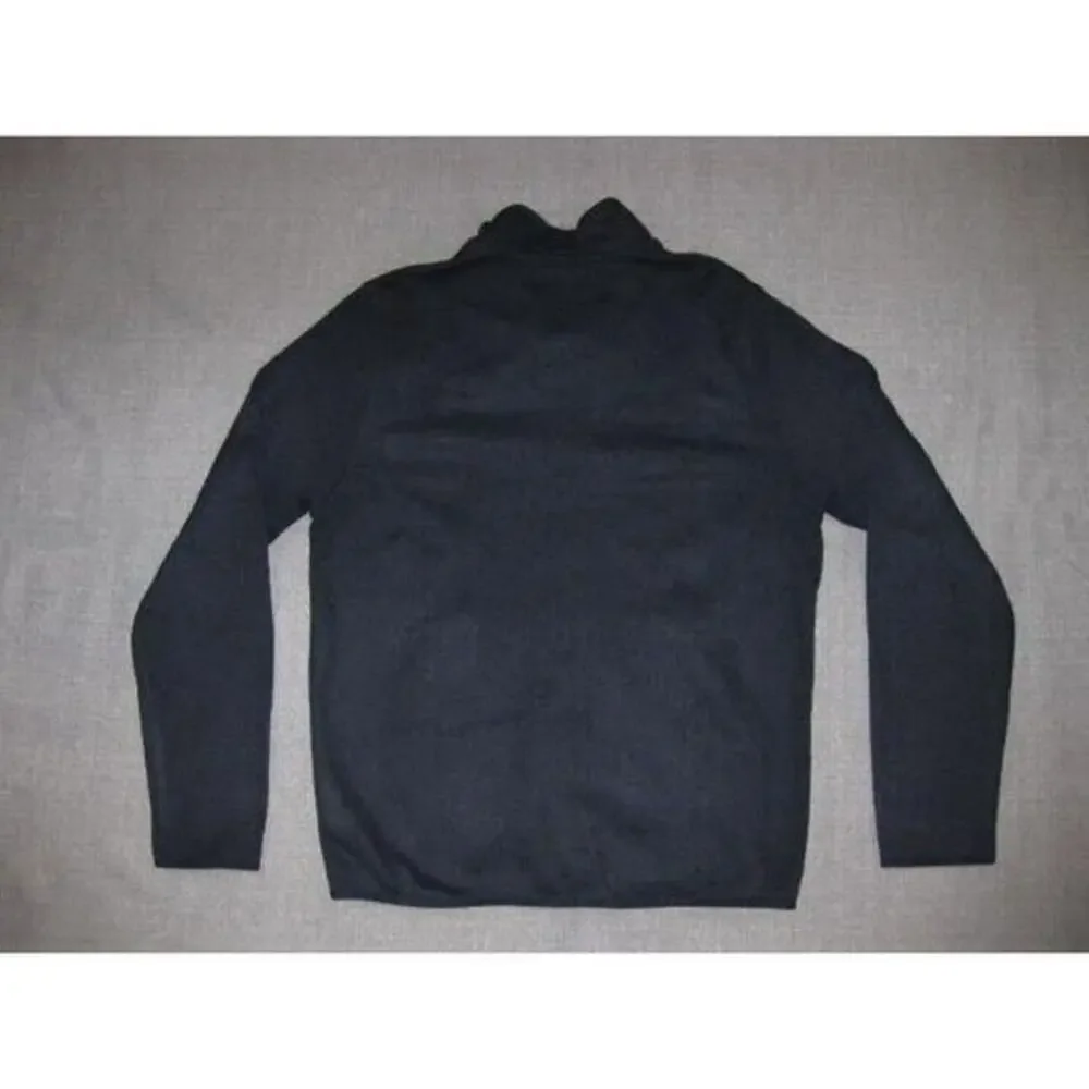 J Crew Mercantile‎ Men Sweater Size Medium Quarter Zip Kangaroo Pouch Blue